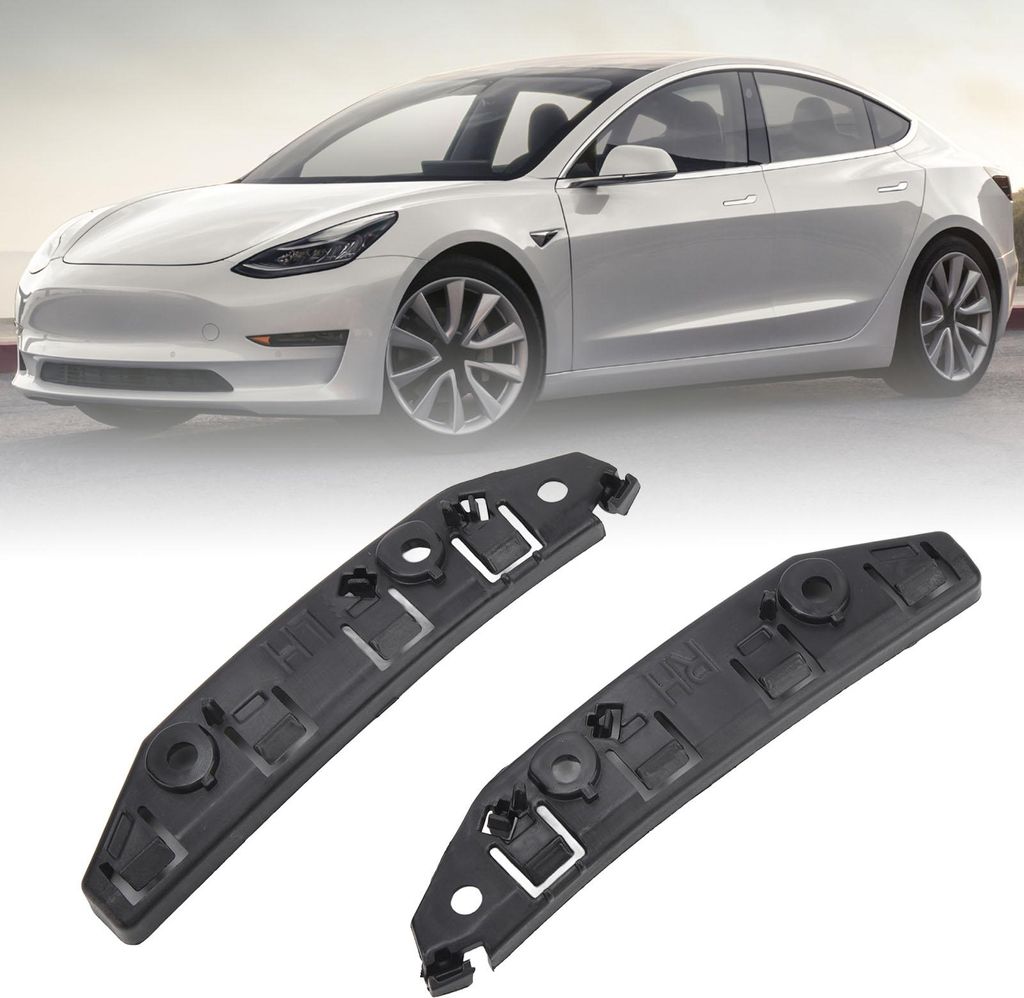 2 Stück Frontstoßstangen-Seitenhalterung 1084181 linker und rechter Kotflügelersatz für Tesla Model 3 2017 bis 2023