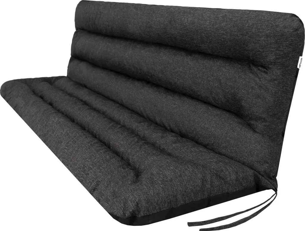 Cuscino Panca Giardino 150 cm Nero PillowPrim: Morbidezza Artigianale