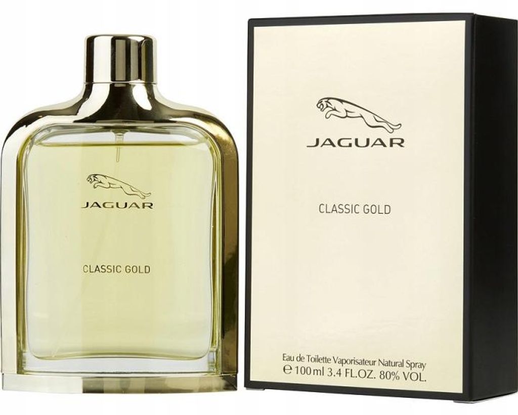 Jaguar Classic Gold, Mężczyźni, 100 ml, Jabłko, Bergamotka, Zdjęcie produktu 