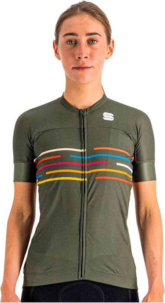 Maillot cyclisme Sportful Velodrome manches courtes Rouge Femme S
