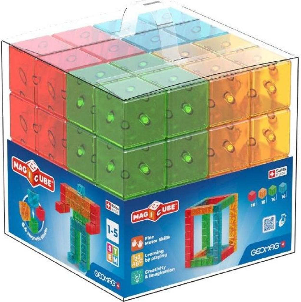 Jouet de construction Geomag Magicube Gem Colors Crystal 64 Image du produit 