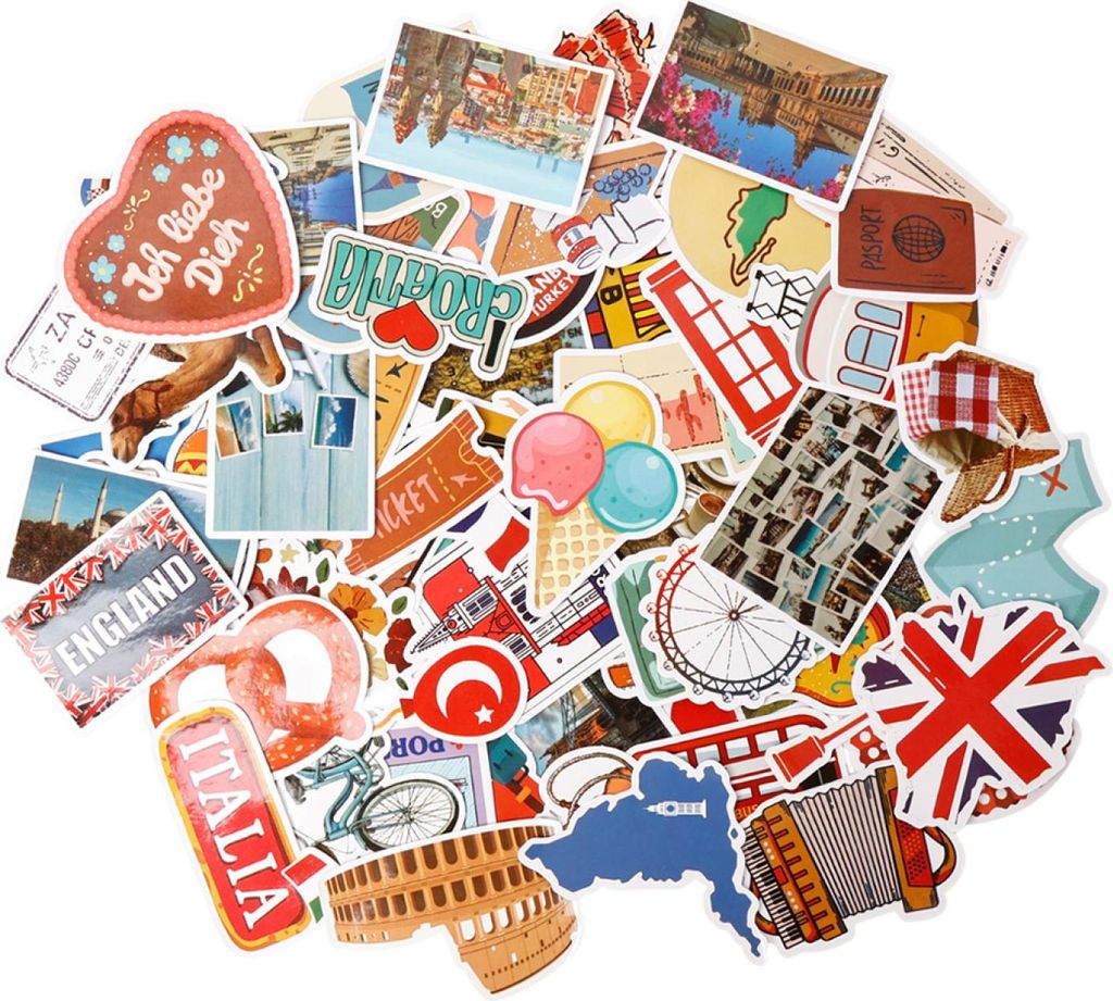 100 Stück Aesthetic Sticker Set,Wasserfeste Aufkleber Sticker Set,Vinyl Graffiti Sticker, für Laptop Koffer Helm Motorrad Skateboard Auto Fahrrad...