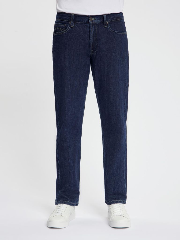 MASKOVICK Heren Jeans Regular Fit Stretch Dark Rinsed Productafbeelding 