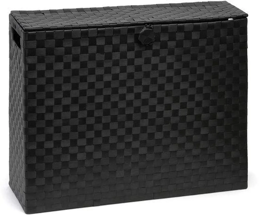 Porte-papier hygiénique noir en polypropylène - Dimensions 15x49,5x39 cm