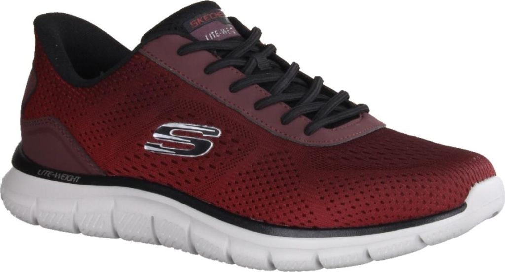 Skechers Track Revno 233038-RDB Herren Sneaker, Textil/Synth., Red/Black - Skechers technologie Skechers Marken Skechers Slip-Ins, Rot