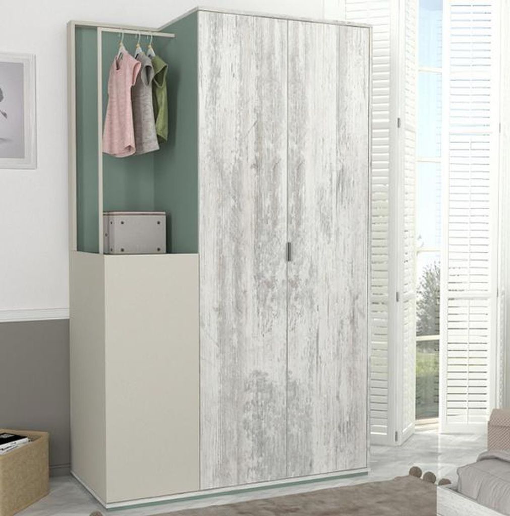 Kleiderschrank Kindezimmer Moderne Möbel Holz Luxus Design Grau Schrank Schränke