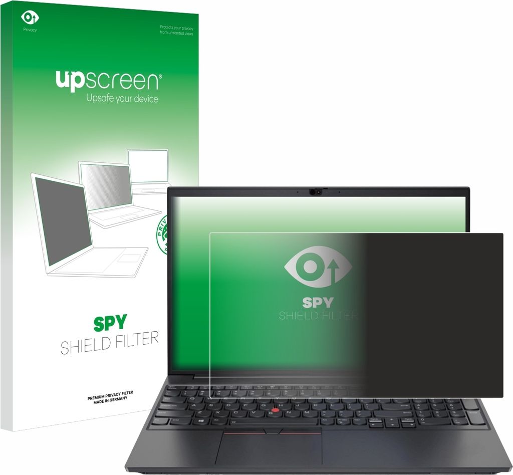upscreen Blickschutzfilter für Lenovo ThinkPad E15 Gen 2 Anti-Spy Privacy Filter Sichtschutz Blaulicht-Schutz
