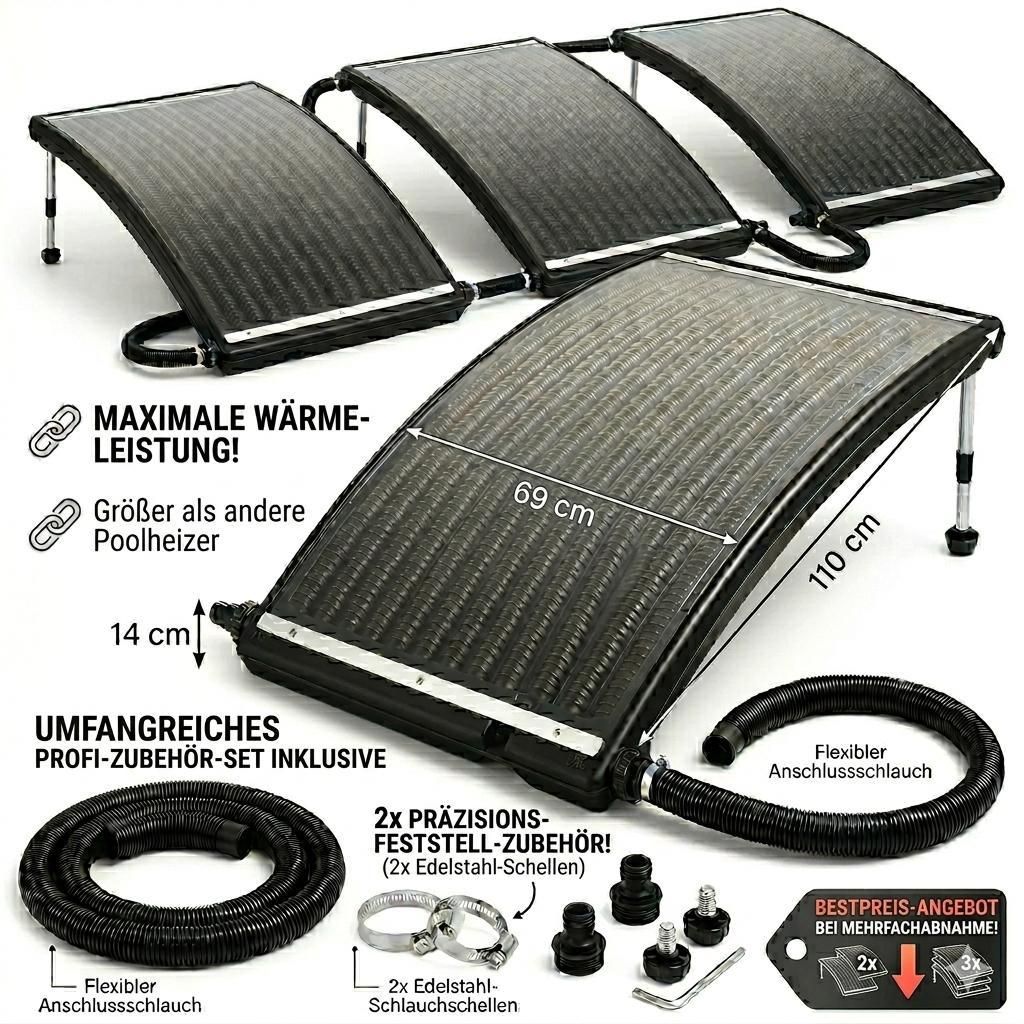 Mauk Solar Pool Heizer 110x69x14cm Produktbild 