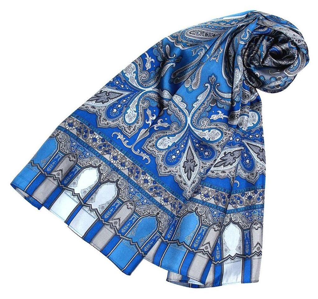 r Seidenschal mit Paisley-Muster für Damen Produktbild 