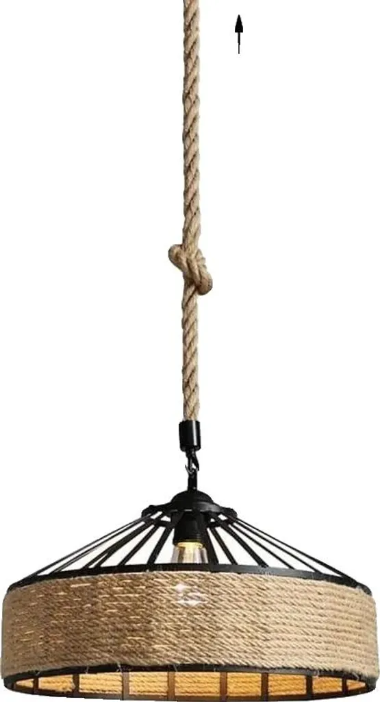Lampadario Ecosostenibile Vintage 30cm: Illuminazione LED Ready