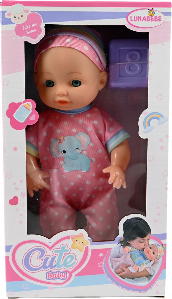 Babypuppe wie echt Neugeborenes 25cm im Strampler - Realistisches Spielzeug für kleine Eltern