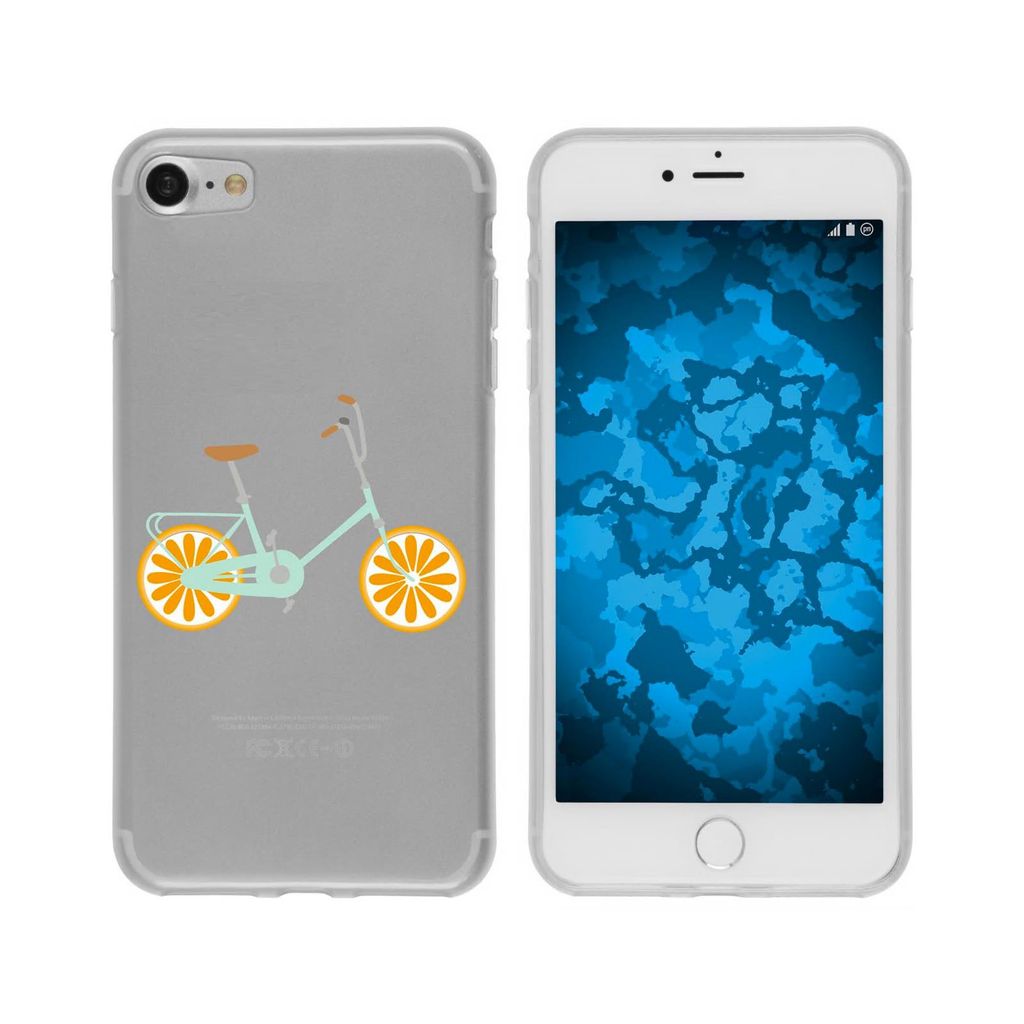 PhoneNatic Case kompatibel mit Apple iPhone 7 / 8 / SE 2020 Silikon-Hülle Bike M4