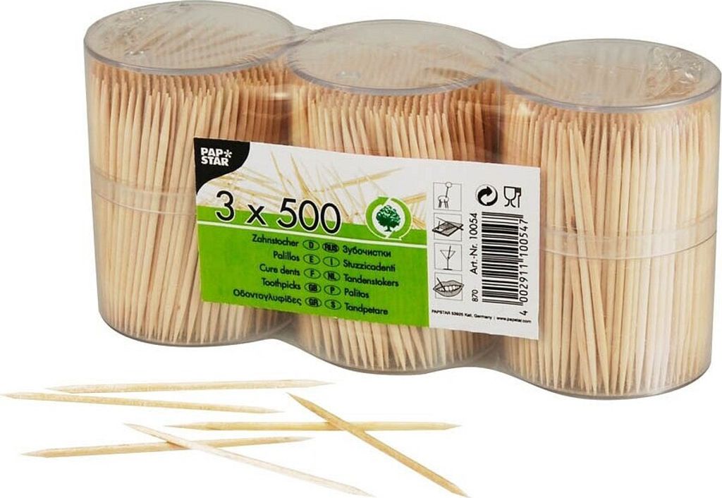 Papstar 10054, Rund, Holz, Natürlich/Natur, 67 mm, 1500 Produktbild 