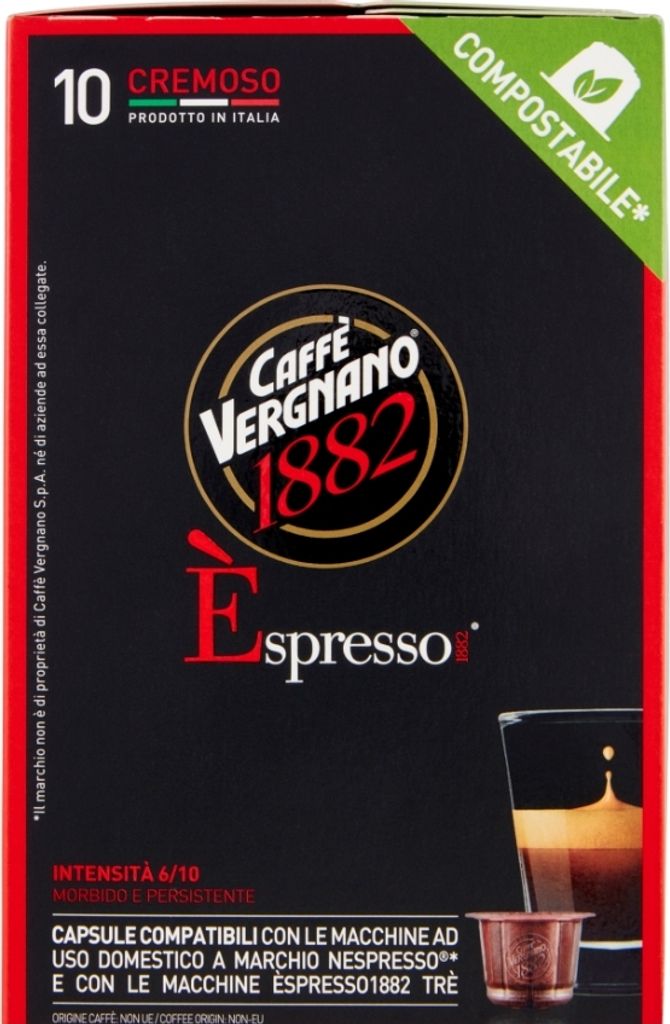 A box of coffee capsules.
