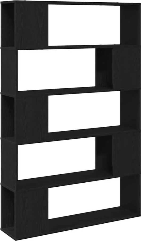 Set di mobili TV in rovere nero 100 x 24 x 155 cm