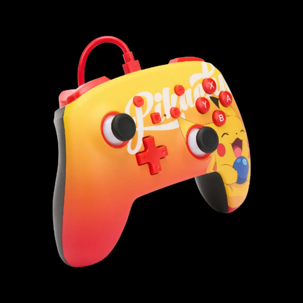 Manette Switch PowerA Pikachu avec boutons programmables et prise audio
