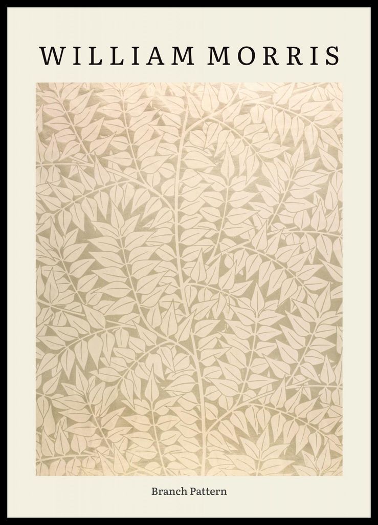 Plakat 50x70cm Design Branch Pattern, Morris Vintage für das Wohnzimmer