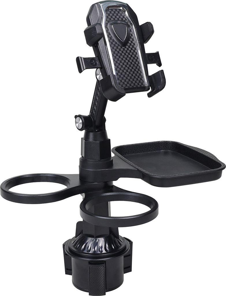 Getränkehalter-Erweiterungsfach fürs Auto, 360-Grad-Drehung, Anti-Shake, universell, einfach zu installieren, Auto-Lebensmitteltablett, Handyhalter