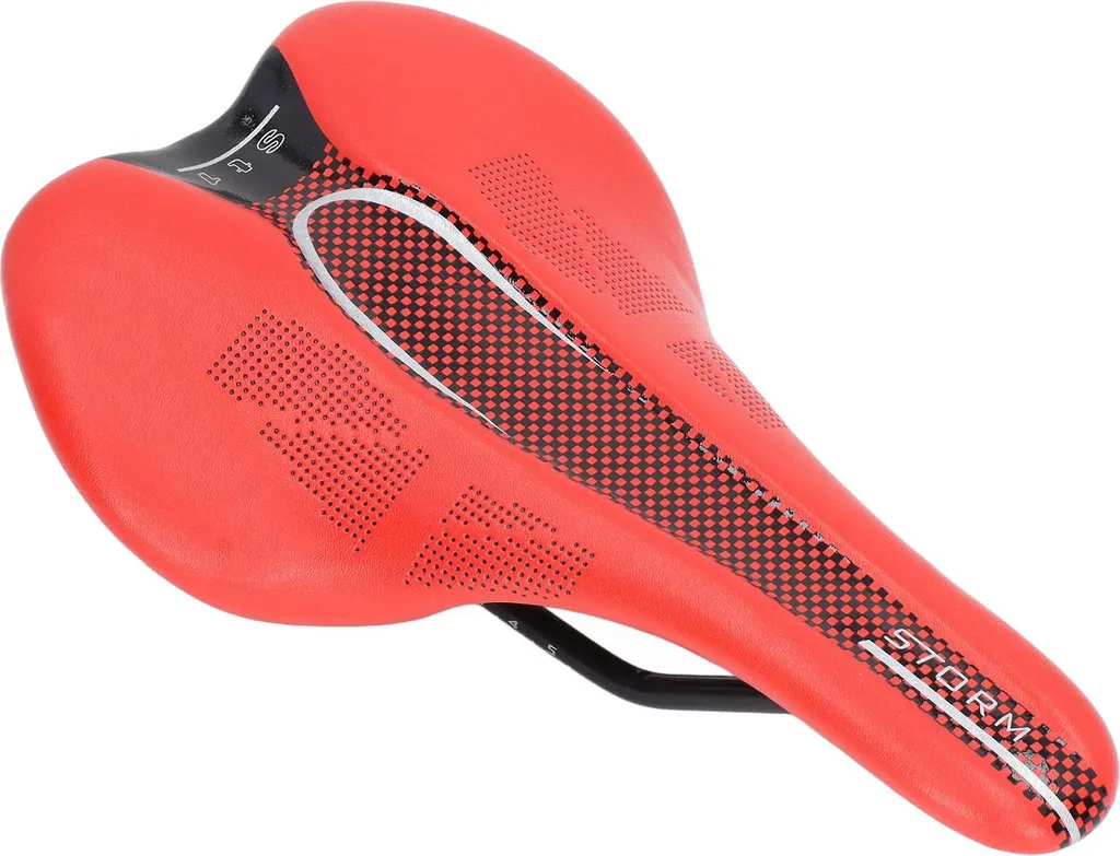 Sella Bici Corsa Rossa Microfibra | Cuscino MTB Ergonomico Ultraleggero