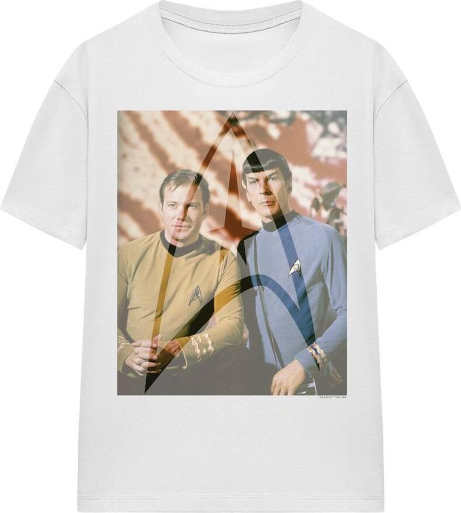 Star Trek - "Classic Duo" T-Shirt für Herren/Damen Uni TV16092 (S) (Weiß)