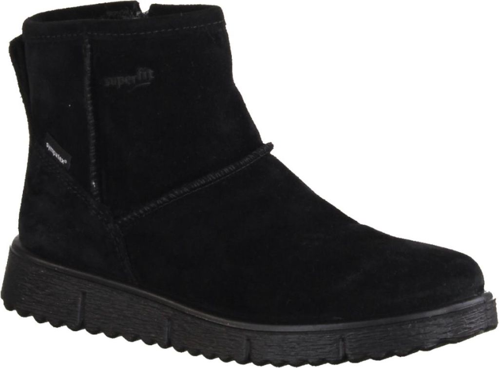 Superfit Lora 0094890000 Mädchenboots, Stiefel, Leder, Schwarz, wasserdicht - Kinderschuhe Gefütterte Kinderstiefel Gr. 18 - 42, Schwarz, leder (...
