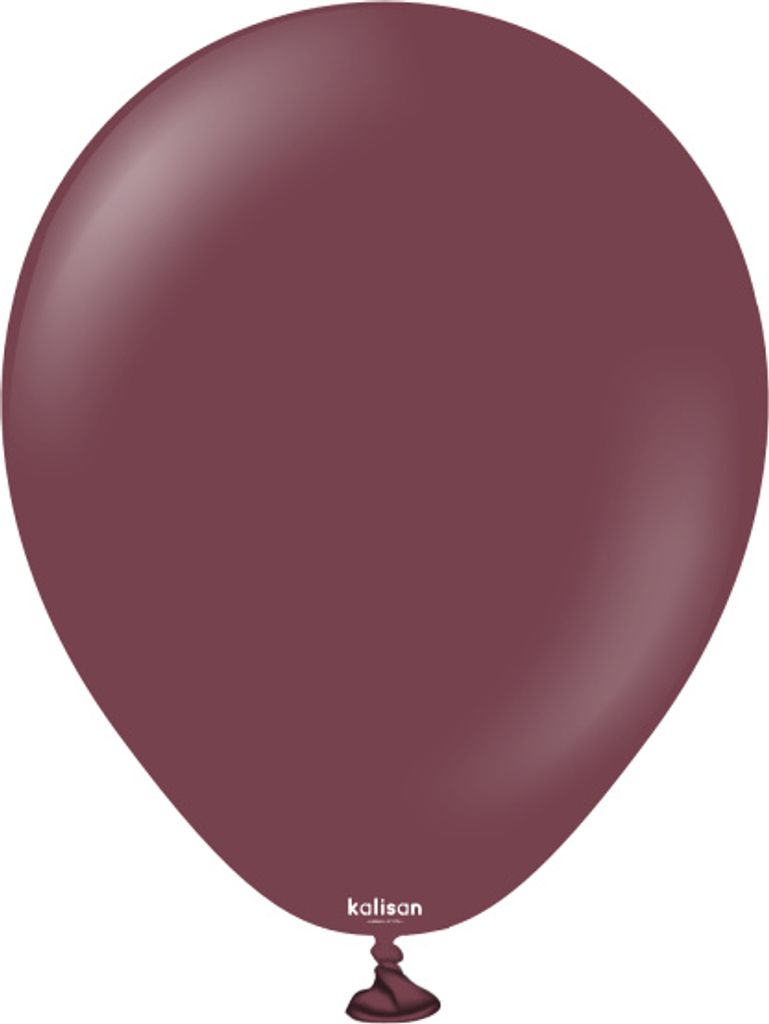 BurgundyLatex Luftballons, kastanienbraun 13cm, 100 Stück.