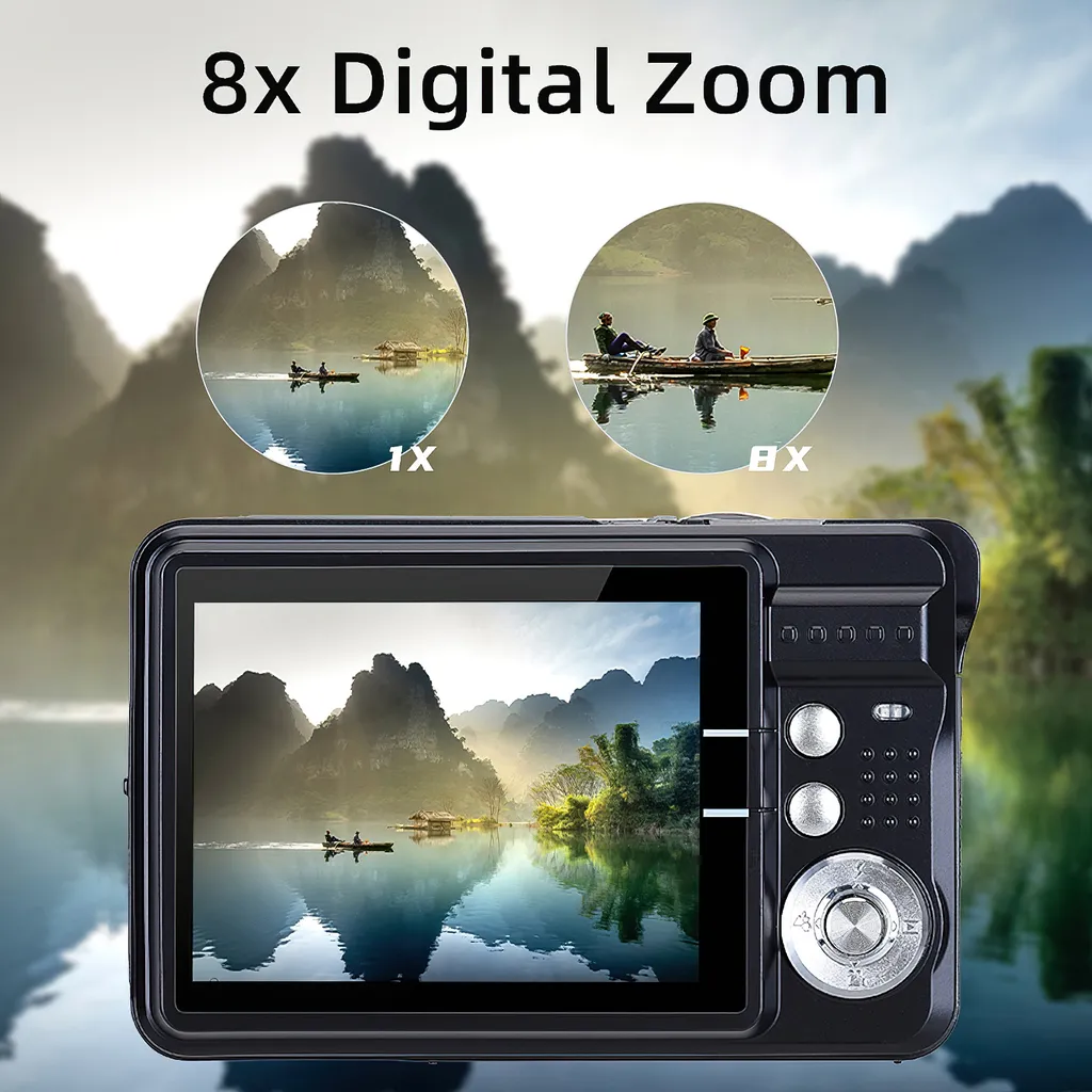 Caméscope vidéo compact 18MP écran 2,7 pouces, modèle adolescent - 4