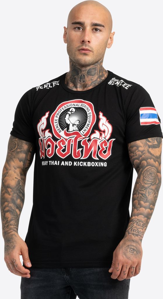 Herren T-Shirt schmale Passform THAILAND Black L BENLEE