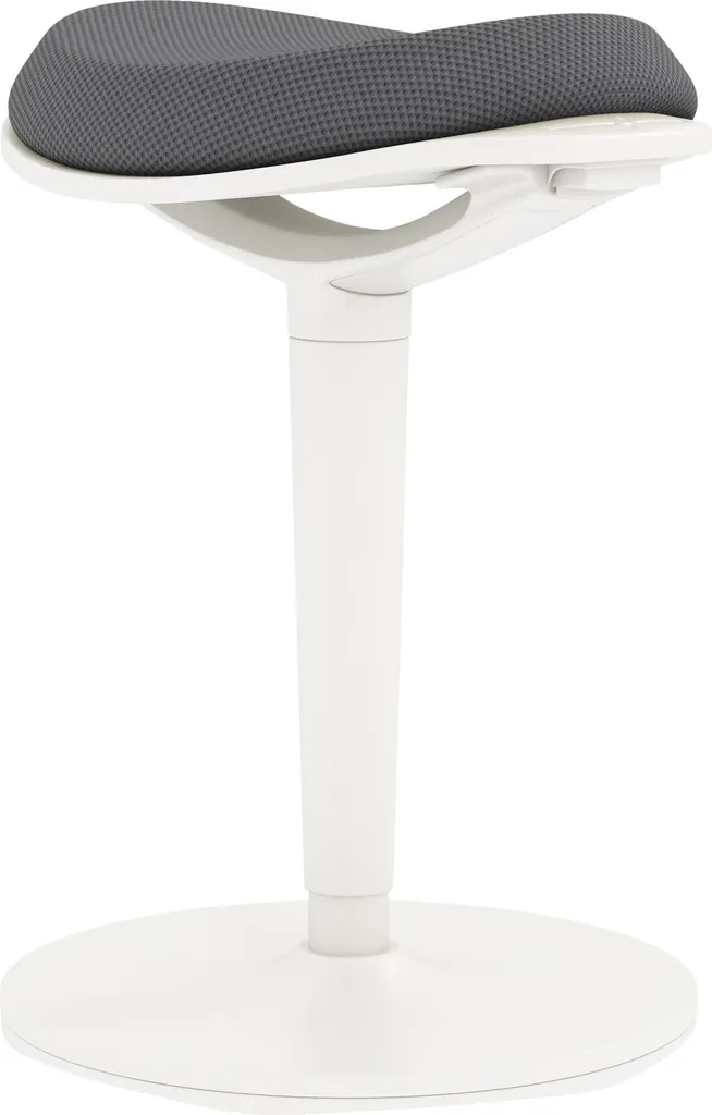 Sgabello Ergonomico Fortuna Lai - Sgabello da Ufficio Regolabile Grigio