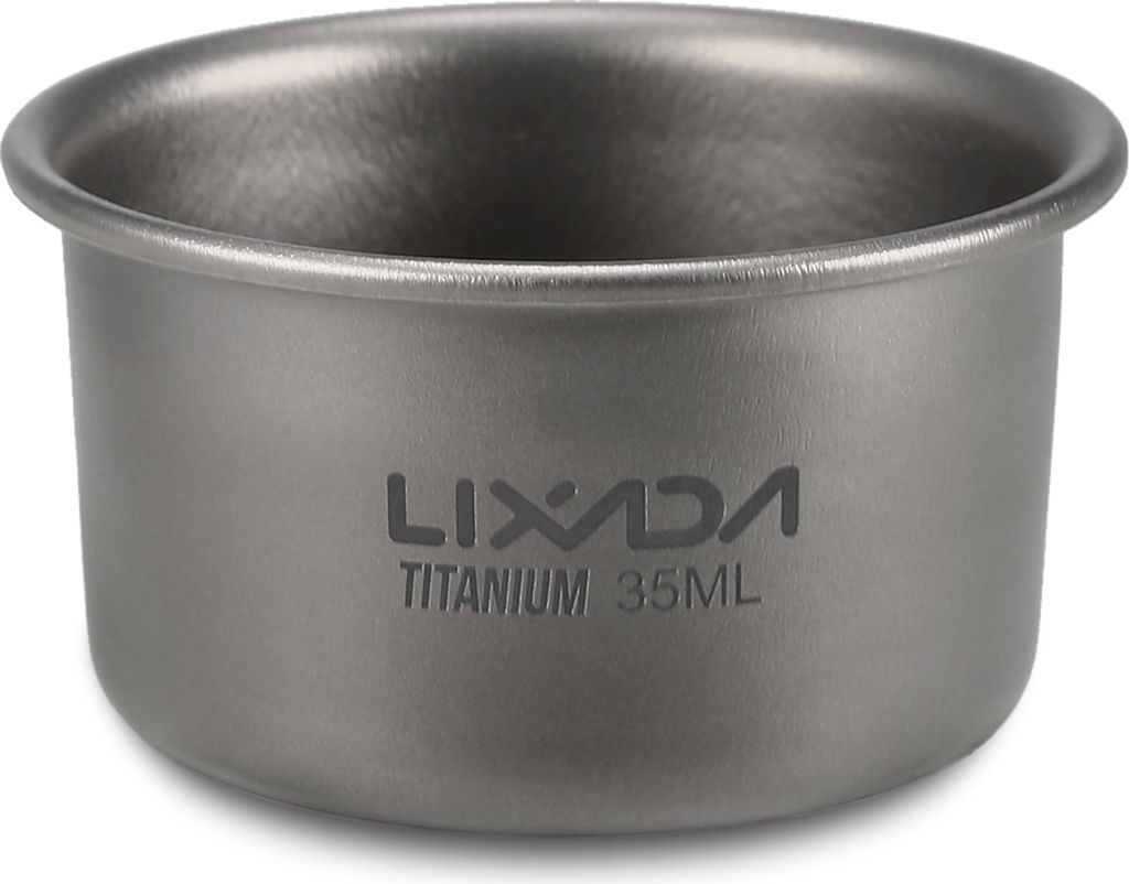 Lixada 35ml Mini Titan Teetasse Home Office Outdoor Camping Wandern Kaffee Teetasse Becher 8g