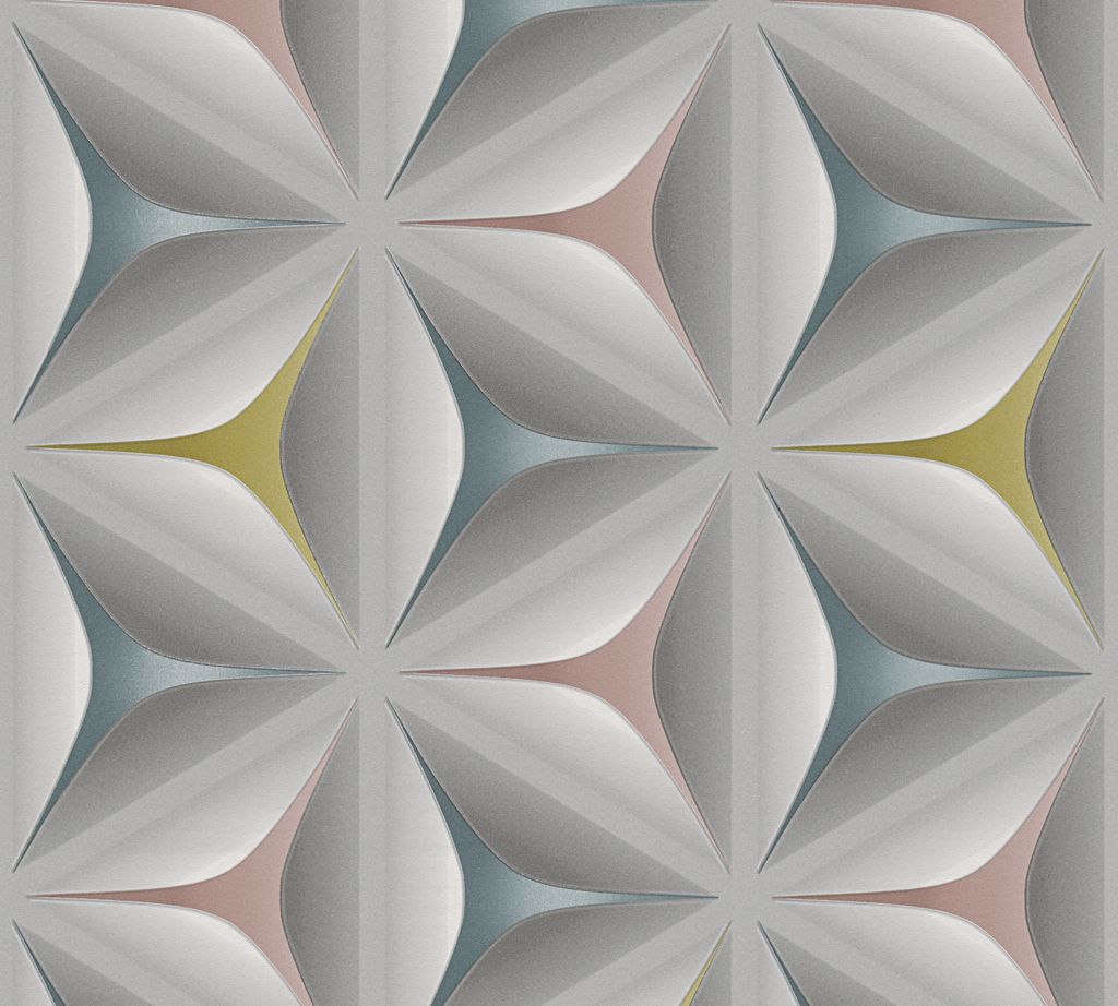 A.S. Création Vliestapete Move your Wall, blau, grau, rosa, Obrázek produktu 
