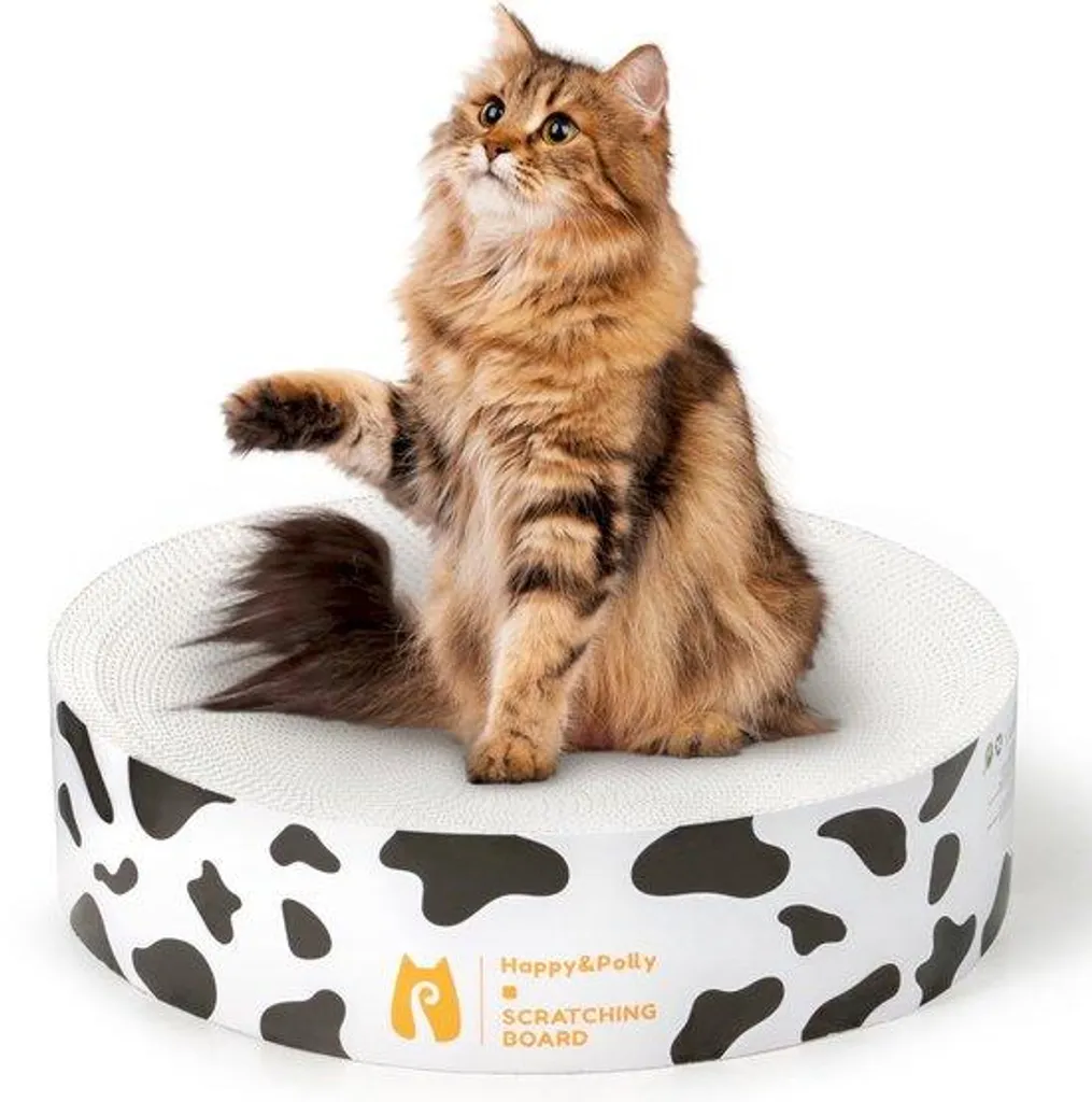 Jouet pour chat Krabmat 2 en 1 blanc avec centre griffoir interchangeable