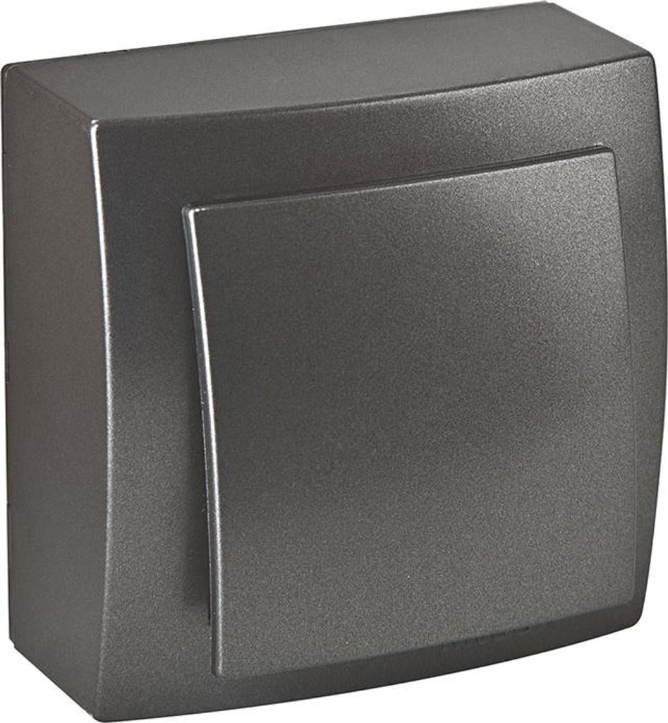 Schalter Anthrazit Metall Optik – Aufputz IP20 für Innen – THEMIS