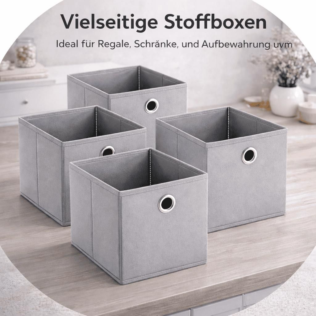 Faltbox 4er Set Aufbewahrungsbox Faltkiste Box Regalbox