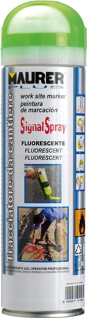 Spray di marcatura verde fluorescente Maurer 500 ml.