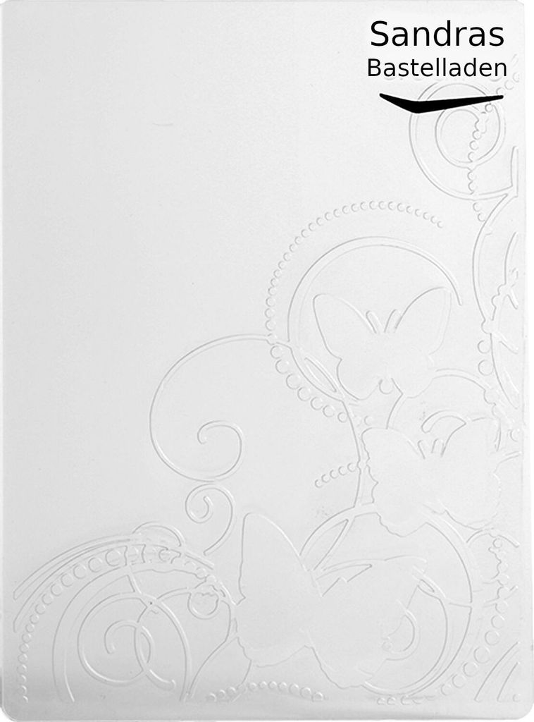 Sandras Embossing-Prägefolder/ -schablone 10,8x15cm Schmetterling