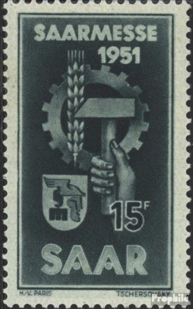 Briefmarken Saarland 1951 Mi 306 (kompl.Ausg.) gestempelt Produktbild 