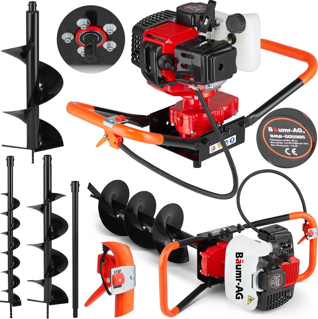 Wiertnica spalinowa świder do ziemi wiertła wiertak