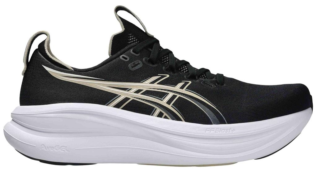 Asics Gel-Nimbus 28 - black/feather grey, Größe:9
