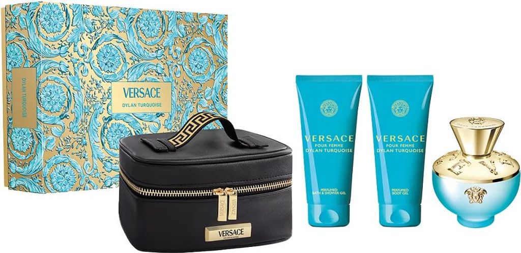Versace Dylan Torquoise Eau De Toilette Spray 100ml Set 4 Artikel