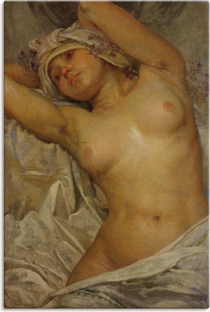 ARTland Leinwandbild Mädchenakt. 1922. Größe: 80x120 cm