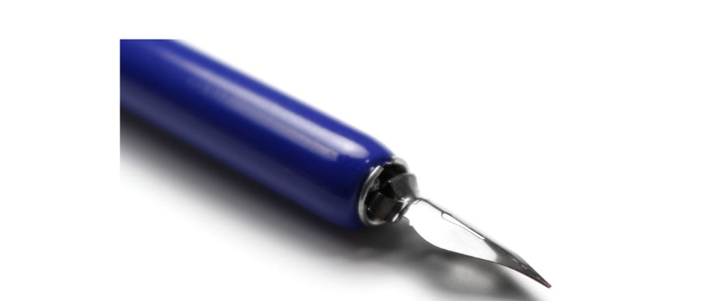 kangaro Federhalter / Pennhalter inkl. 5 Federn blau