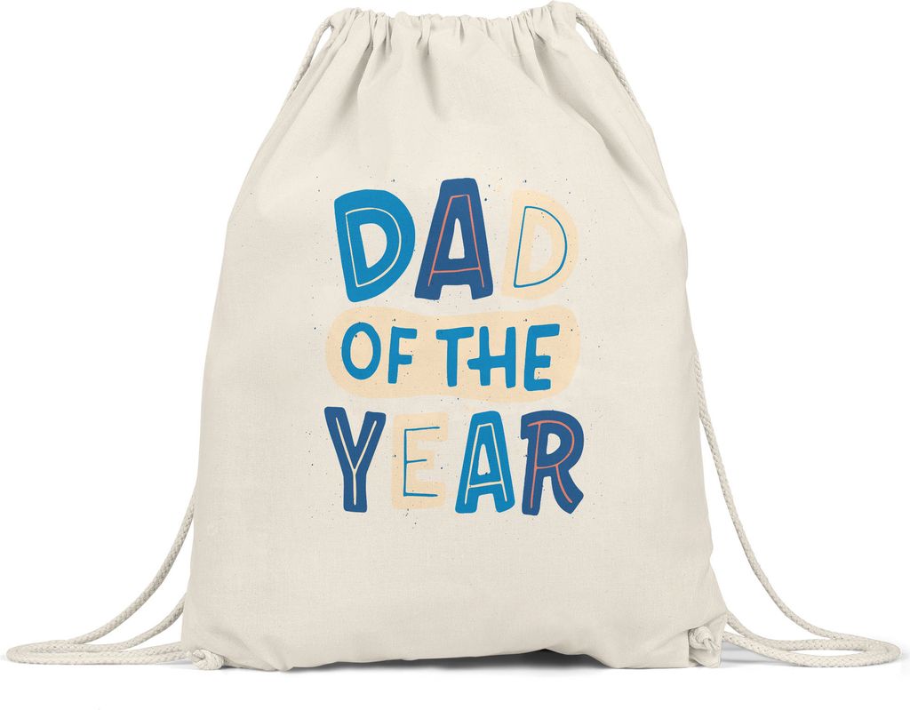 Dad Of The Year Turnbeutel Gymsack Bester Papa Vatertag Geschenkidee Weltbester Dad