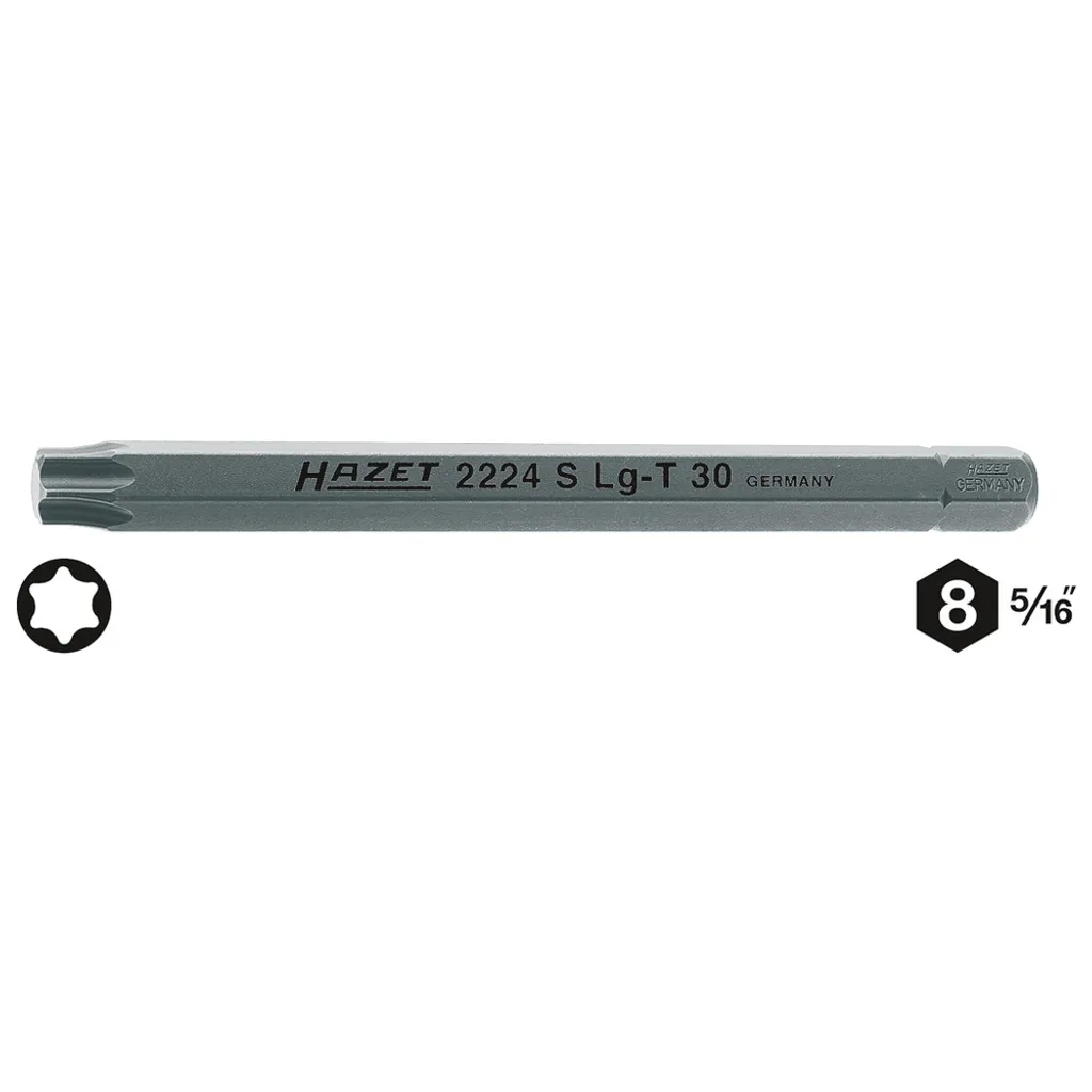 Vite Torx Bloccata? Risolvi con Hazet 2224SLG-T30 Inserto Lungo 5/16"
