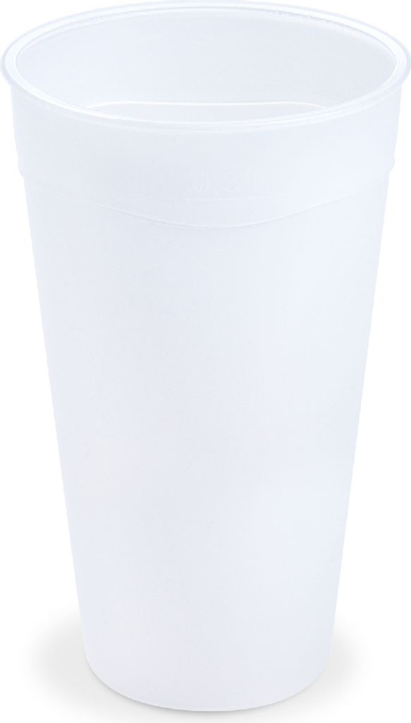 10 Mehrwegbecher PP klar Ø 90 mm, 0,5 L robust wiederverwendbar