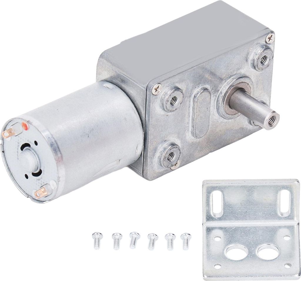 Getriebemotor mit Schneckengetriebe, einstellbarer Rechts-/Linkslauf, hohes Drehmoment, selbsthemmend, 12 V Gleichstrom, 2 W, 0šC300 U/min