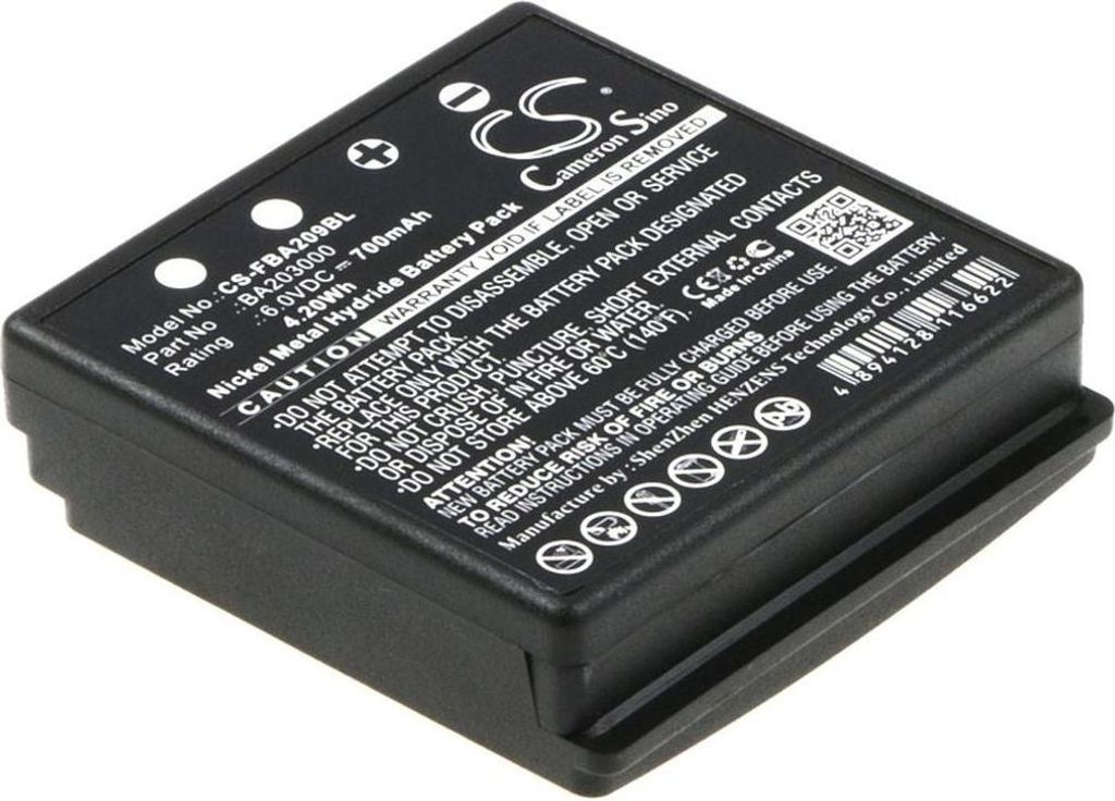 Akku für HBC Radiomatic Eco (äqu.BA209000) 700mAh, Ni-MH