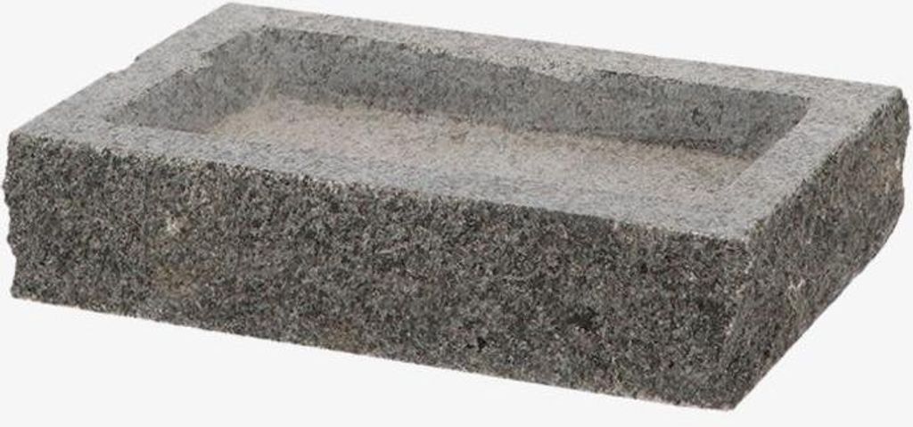 Charmante Vogeltränke Granit rechteckig, im Landhaus Stil, Produktbild 