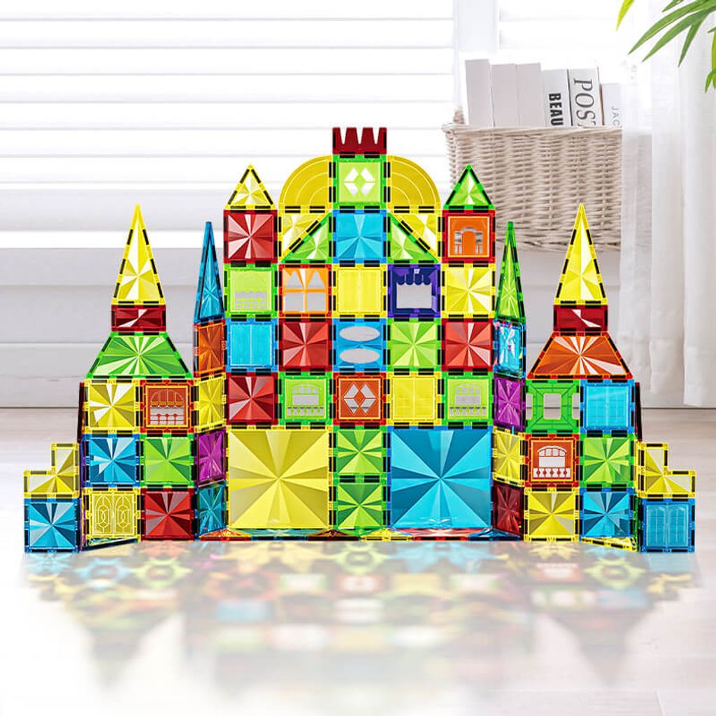 Magnetická stavebnica Diamond 115ks sada - Magnetic Tiles Obrázok produktu 2