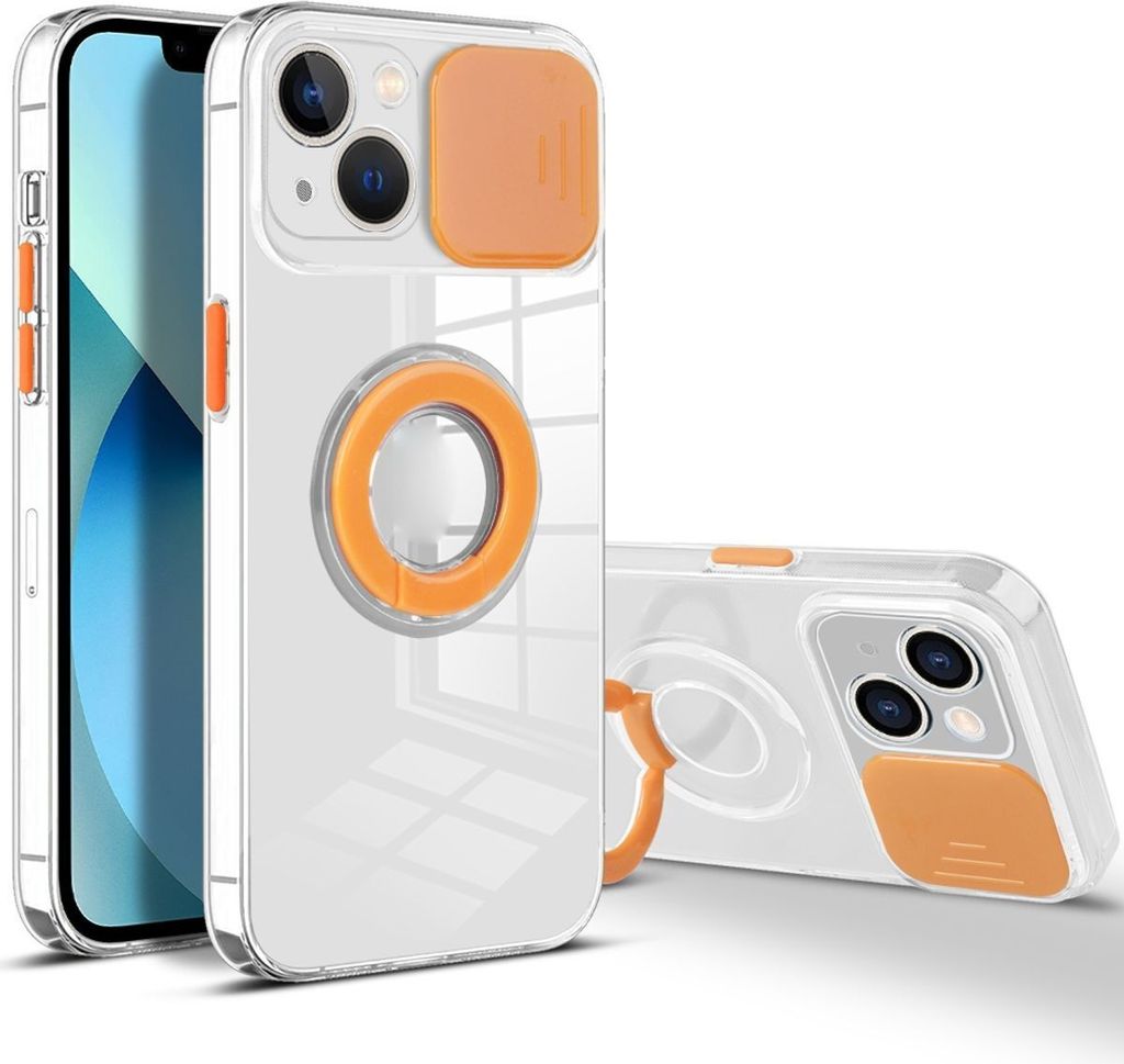 König Design Hülle kompatibel mit Apple iPhone 13 mini Kunststoff Soft Handyhülle - Handy Case Orange